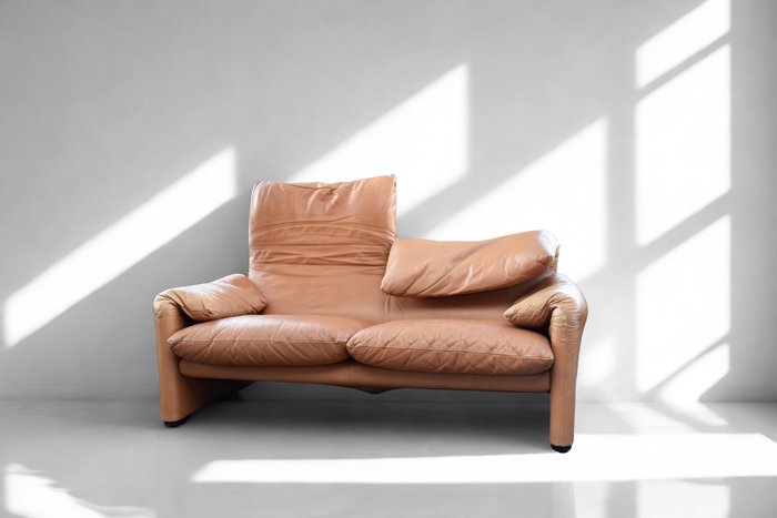 Cassina - Vico Magistretti - Canapé - Maralunga - Cuir