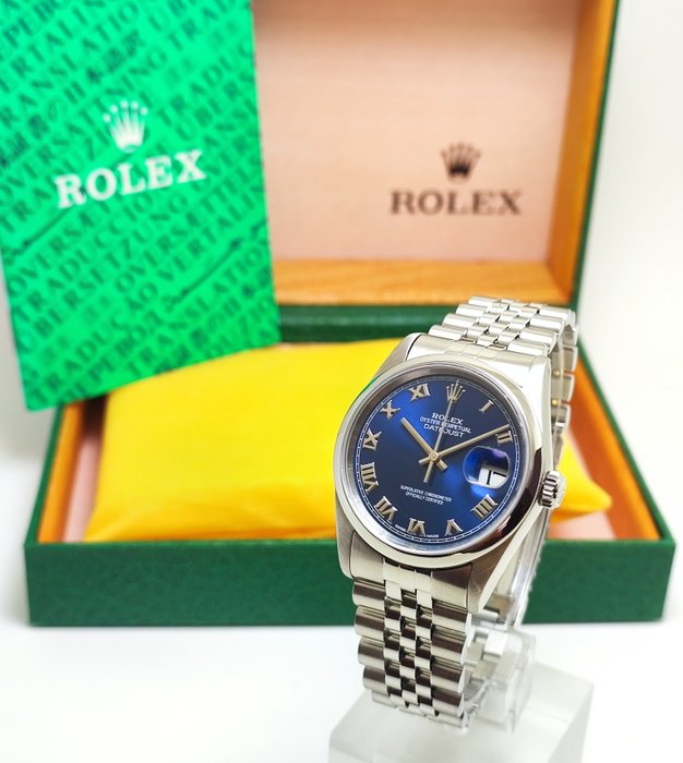 Rolex - Datejust 36 “Blue Dial” - Ref. 16200 - Homme - 1996