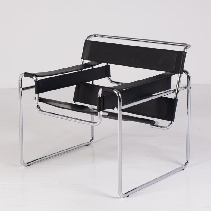 Gavina - Marcel Breuer - Chaise - Chaise Wassily - Acier, Cuir