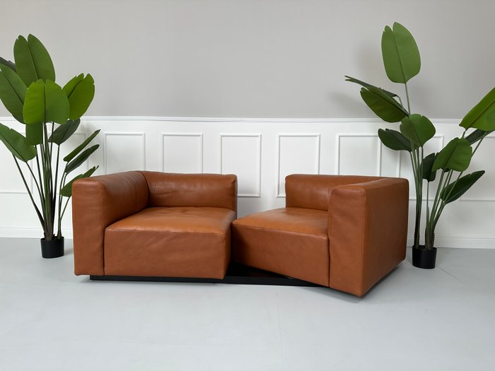 Walter Knoll - EOOS - Canapé - Paysage Vivant Walter Knoll 730 - Bois, Cuir - Canapé Walter Knoll