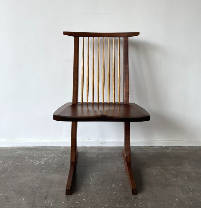 George Nakashima - Chaise - Noix noire américaine - Modernisme Organique