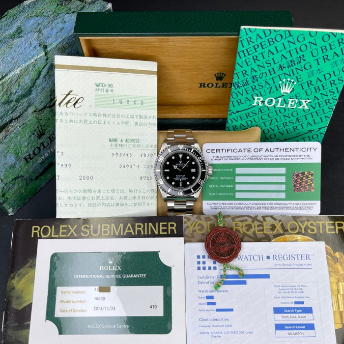 Rolex - Sea-Dweller 4000ft/1220m - Sans Prix de Réserve - 16600 - Homme - 1999