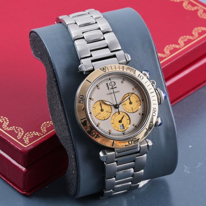 Cartier - Pasha Chronograph Two Tone - 1032 - Homme - 2000-2010