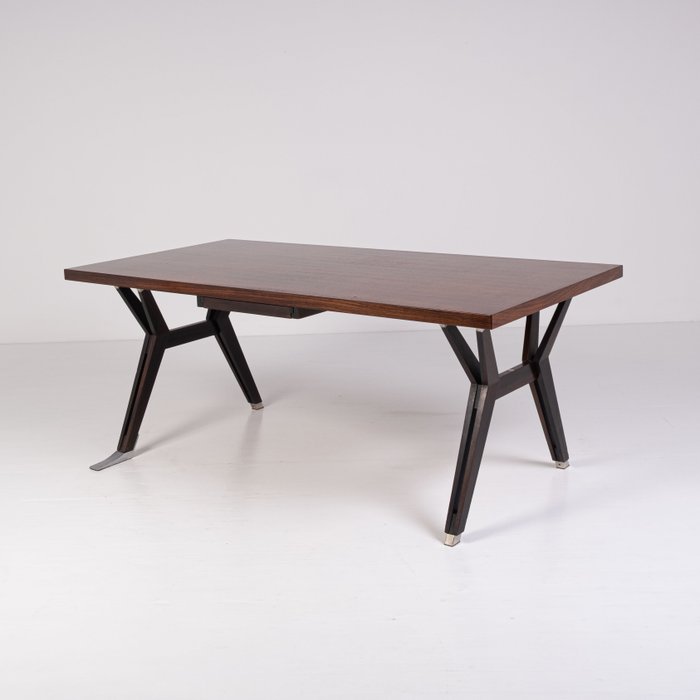 MIM (Mobili Italiani Moderni) - Ennio Fazioli - Bureau - Terni - Acajou, Aluminium