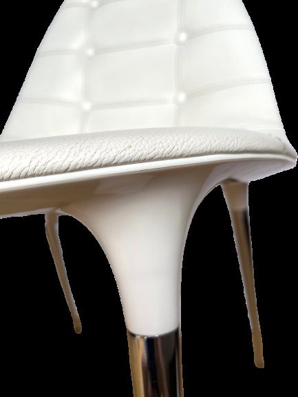 Cassina - Philippe Starck - Chaise (253462) - Acier - 6 x Chaise Caprice en cuir