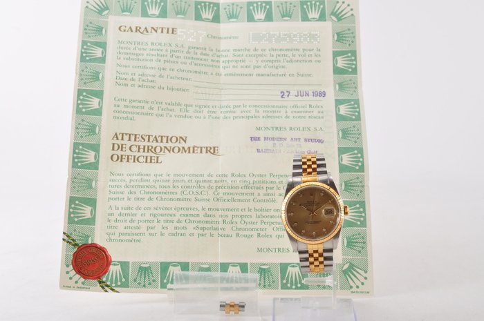 Rolex - Datejust - 16233G - Homme - 1989