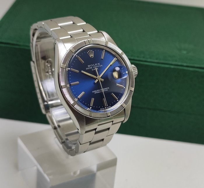 Rolex - Oyster Perpetual Date “Blue Dial” - Ref. 1501 - Homme - 1974