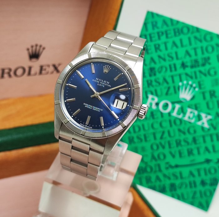 Rolex - Oyster Perpetual Date “Blue Dial” - Ref. 1501 - Homme - 1974