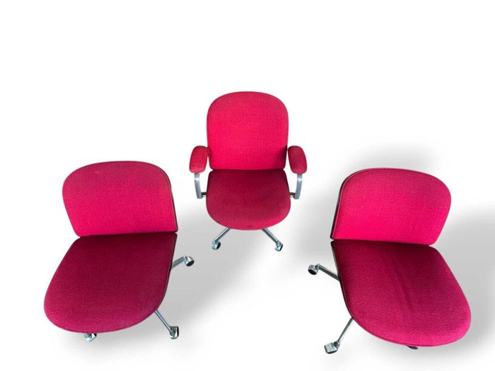 MIM (Mobili Italiani Moderni) - Ennio Fazioli - Chaise de bureau (6) - Parioli - Palissandre