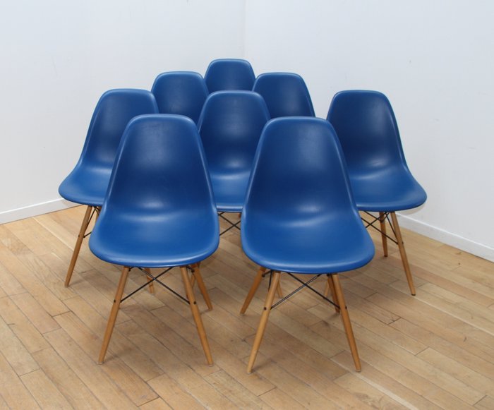 Vitra - Charles & Ray Eames - Chaise (8) - DSW - Bois, Métal, Plastique