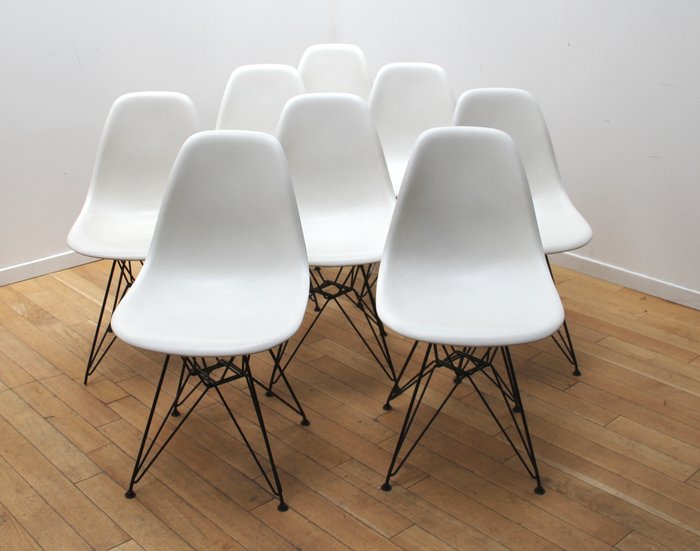 Vitra - Charles & Ray Eames - Chaise (8) - DSR - Métal, Plastique