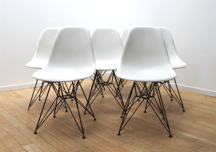 Vitra - Charles & Ray Eames - Chaise (8) - DSR - Métal, Plastique