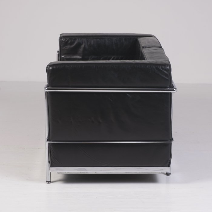 Alivar - Charlotte Perriand, Le Corbusier, Pierre Jeanneret - Canapé - LC2 - Acier, Cuir