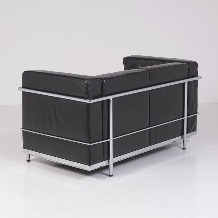 Alivar - Charlotte Perriand, Le Corbusier, Pierre Jeanneret - Canapé - LC2 - Acier, Cuir