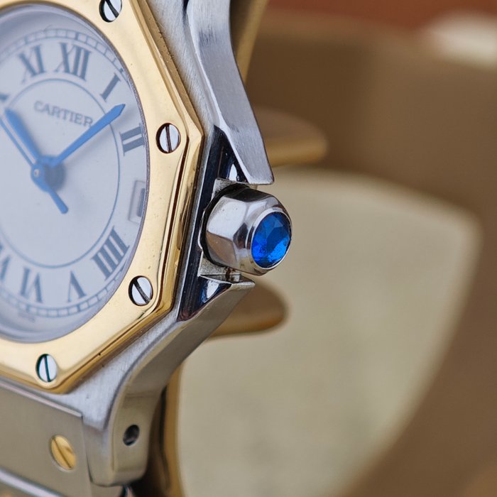 Cartier - Santos Octagon Date - Sans Prix de Réserve - Ref. 187903 - Femme - 1990-1999