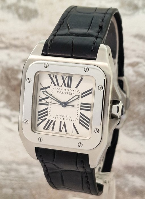 Cartier - Santos 100 LM - Sans Prix de Réserve - Ref. 2878 - Unisexe - 2000-2010