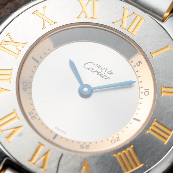 Cartier - 21 Must de Cartier Gold & Steel Quartz - Sans Prix de Réserve - 1330 - Femme - 1990-1999