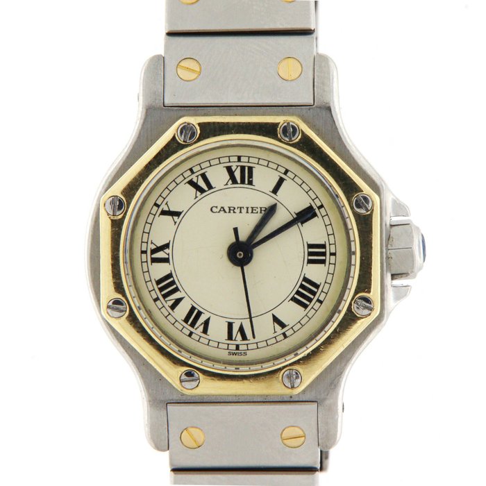 Cartier - Santos Octagon - 0907 - Femme - 1980-1989