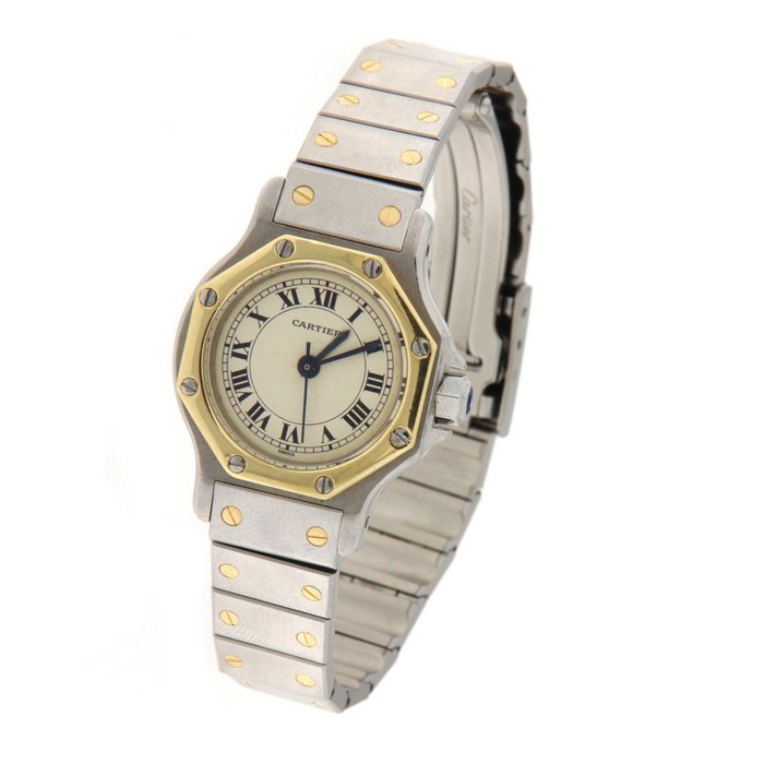 Cartier - Santos Octagon - 0907 - Femme - 1980-1989