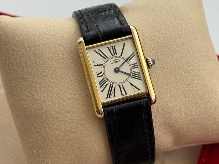 Cartier - Must de Cartier Tank “Opaline Dial” - 590005 - Homme - 1990-1999