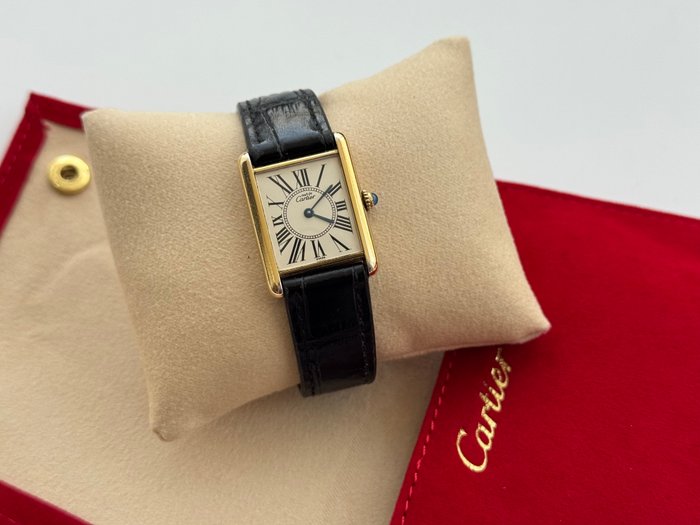 Cartier - Must de Cartier Tank “Opaline Dial” - 590005 - Homme - 1990-1999