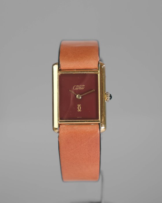 Cartier - Tank Must de Cartier - Sans Prix de Réserve - 6577 - Burgundy Dial - Unisexe - 1980-1989