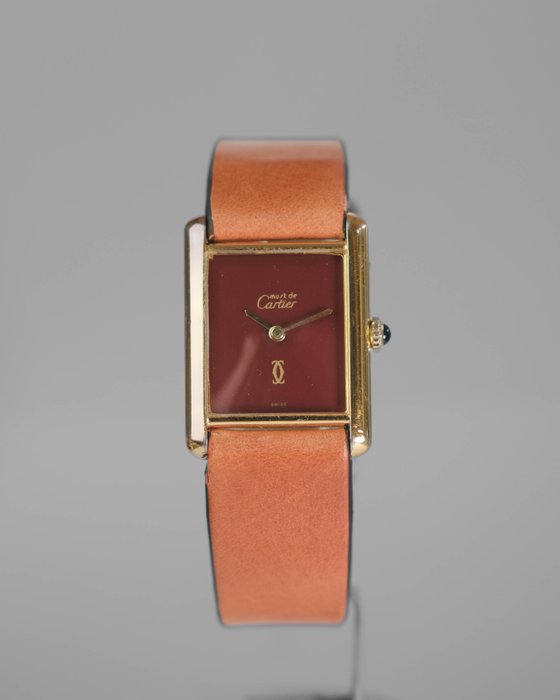 Cartier - Tank Must de Cartier - Sans Prix de Réserve - 6577 - Burgundy Dial - Unisexe - 1980-1989