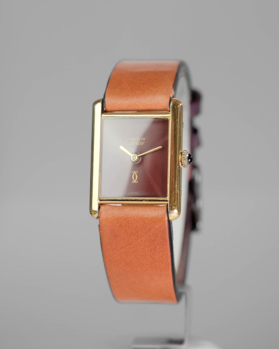 Cartier - Tank Must de Cartier - Sans Prix de Réserve - 6577 - Burgundy Dial - Unisexe - 1980-1989