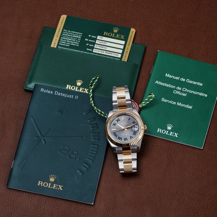 Rolex - Datejust II Two-Tone Wimbledon - 116333 - Homme - 2010-2020