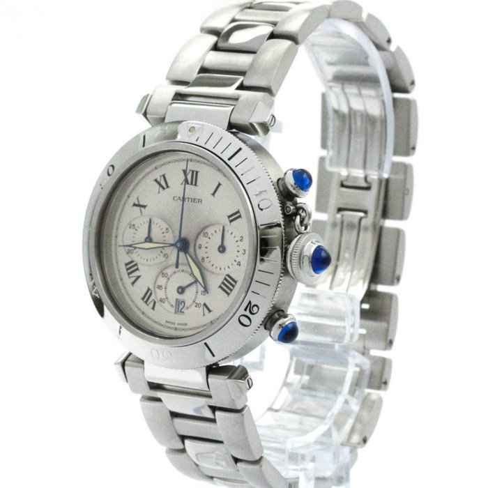 Cartier - Pasha 38 Chronograph - W31018H3 - Homme - 2000-2010
