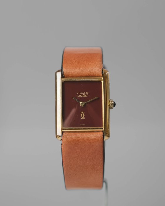 Cartier - Tank Must de Cartier - Sans Prix de Réserve - 6577 - Burgundy Dial - Unisexe - 1980-1989
