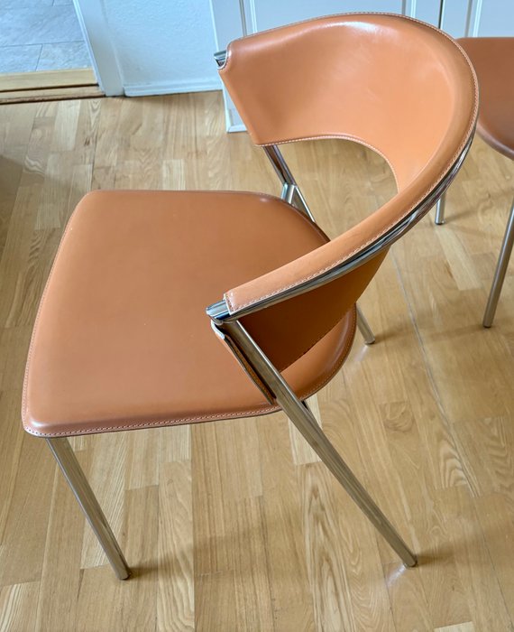 calligaris - Calligaris - Chaise de salle à manger (6) - Acier inoxydable - Chaise de salle à manger design