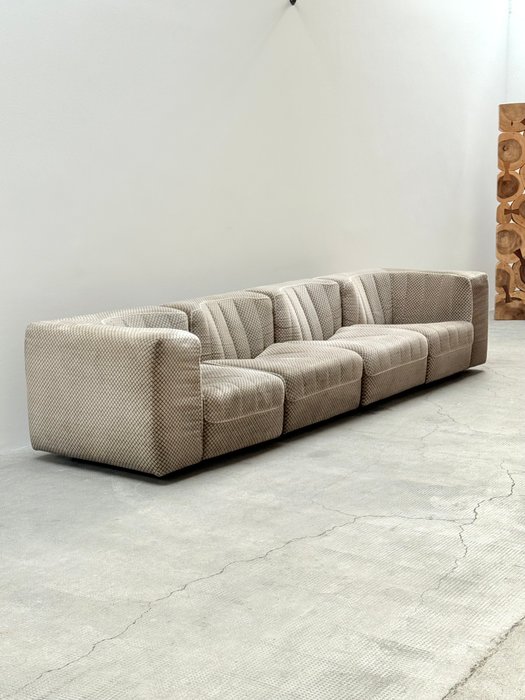 Arflex - Tito Agnoli - Ensemble de sièges (4) - Modèle 9000 - Tissu en velours - Canapé modulaire