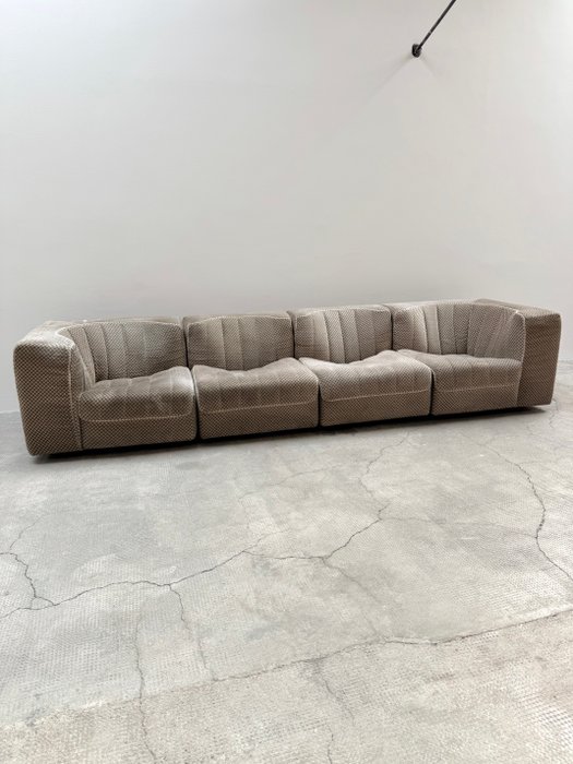 Arflex - Tito Agnoli - Ensemble de sièges (4) - Modèle 9000 - Tissu en velours - Canapé modulaire