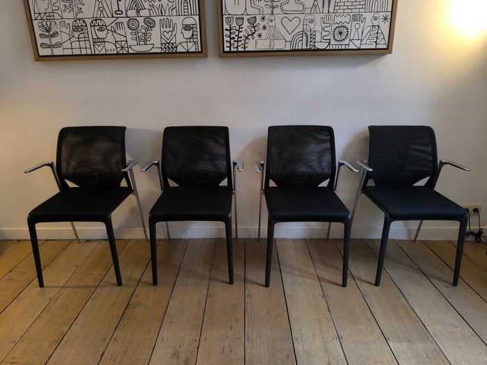 Vitra - Alberto Meda - Chaise (4) - Medaslim - Aluminium, Fibre de verre, Toile