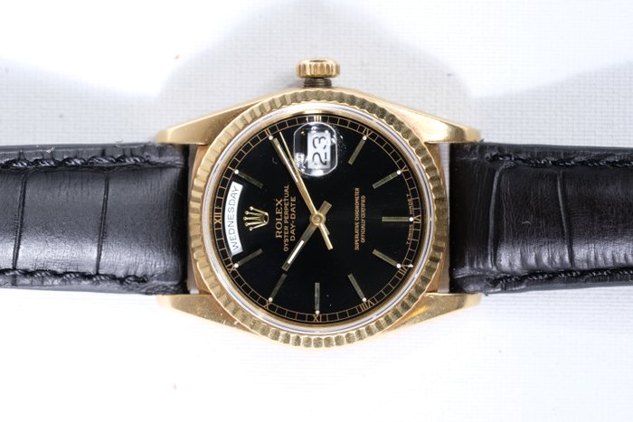 Rolex - Day-Date - 18238 Black Dial - Homme - 1990