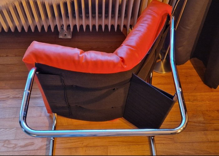 IKEA - Gillis Lundgren - Fauteuil - Chaise Beugel Stoel - Métal - Pixi orang Gillis Lundgre