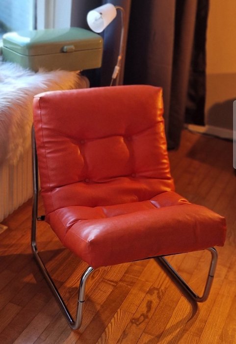 IKEA - Gillis Lundgren - Fauteuil - Chaise Beugel Stoel - Métal - Pixi orang Gillis Lundgre