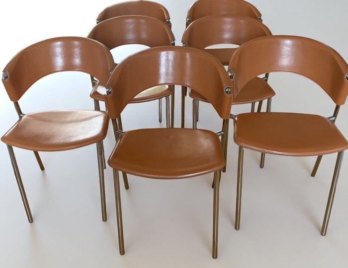 calligaris - Calligaris - Chaise de salle à manger (6) - Acier inoxydable - Chaise de salle à manger design