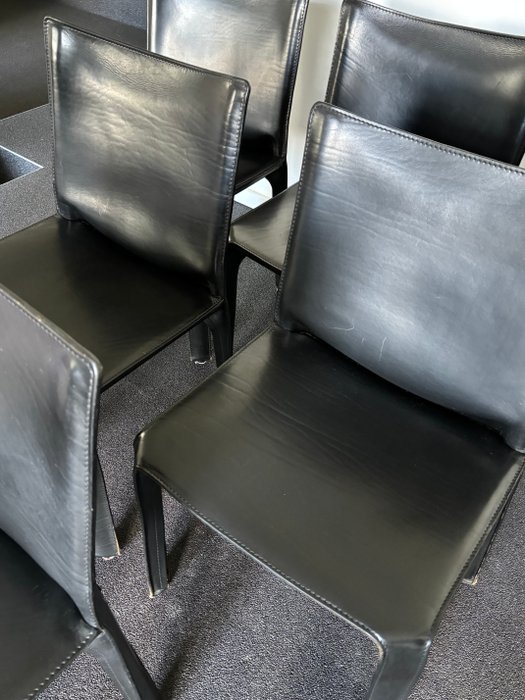 Cassina - Mario Bellini - CAB 412 - Chaise (6) - Cuir - Design classique