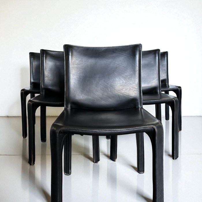 Cassina - Mario Bellini - CAB 412 - Chaise (6) - Cuir - Design classique