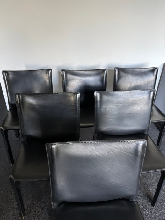 Cassina - Mario Bellini - CAB 412 - Chaise (6) - Cuir - Design classique
