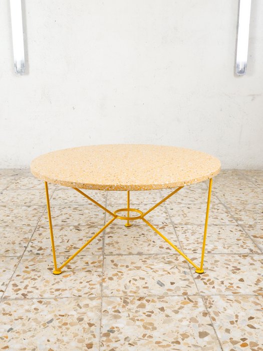 Acapulco - Olivia Herms - Table basse - La petite table - agrumes - Acier, Terrazzo