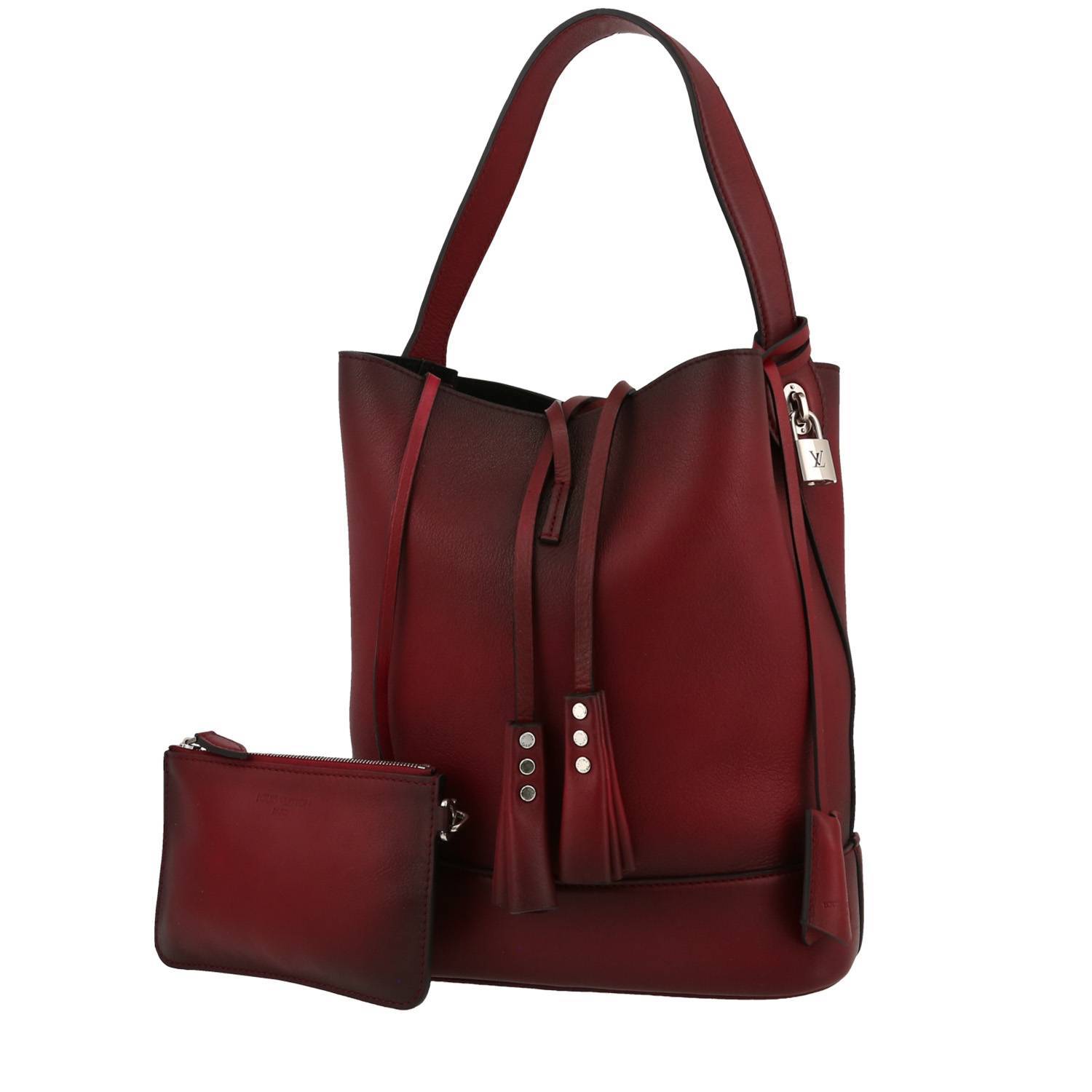 Sac à main Louis Vuitton Idole en cuir dégradé bordeaux