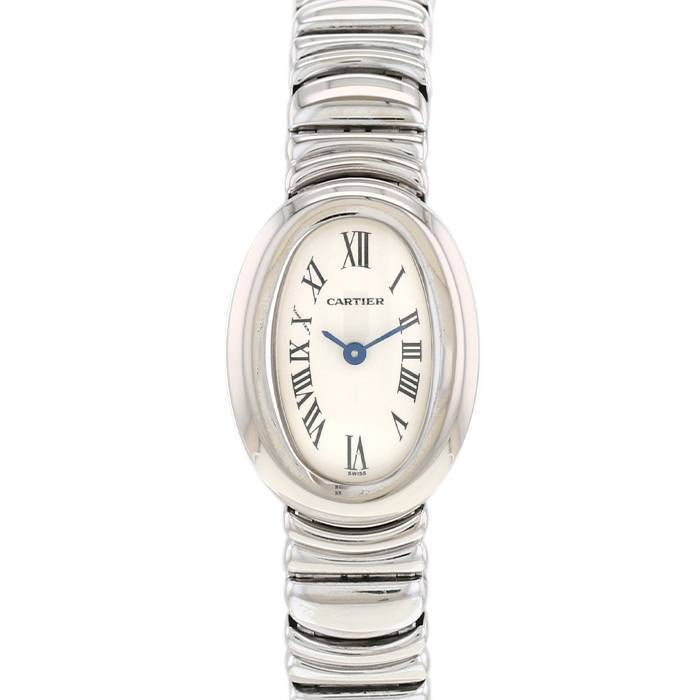 Montre Cartier Baignoire mini en or blanc Ref: 2369 Vers 1990