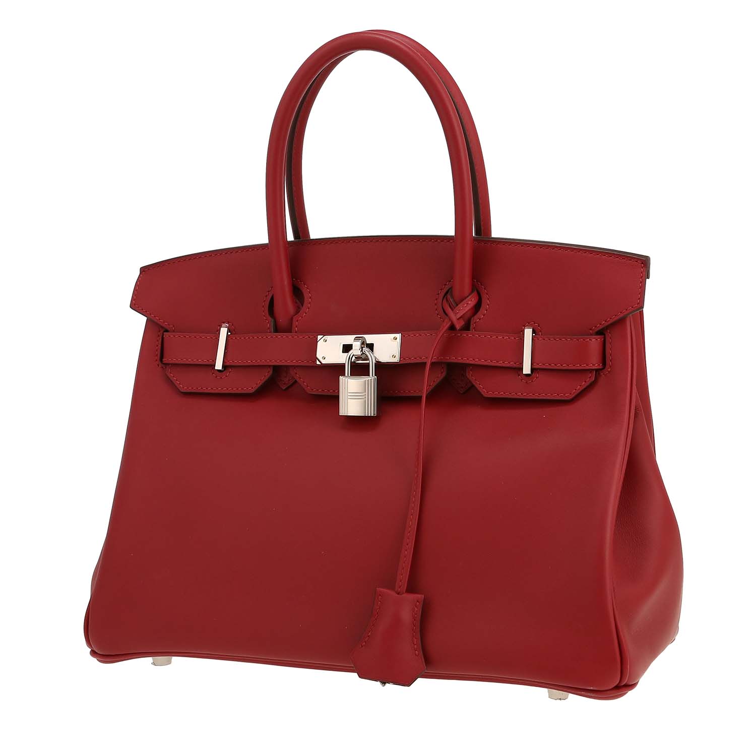 Hermès Birkin 30 en cuir Jonathan Rouge H – Palladium (2020)