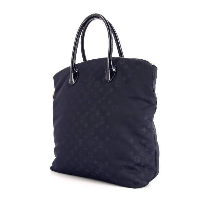 Sac à main Louis Vuitton Lockit en toile monogram bleu-foncé et