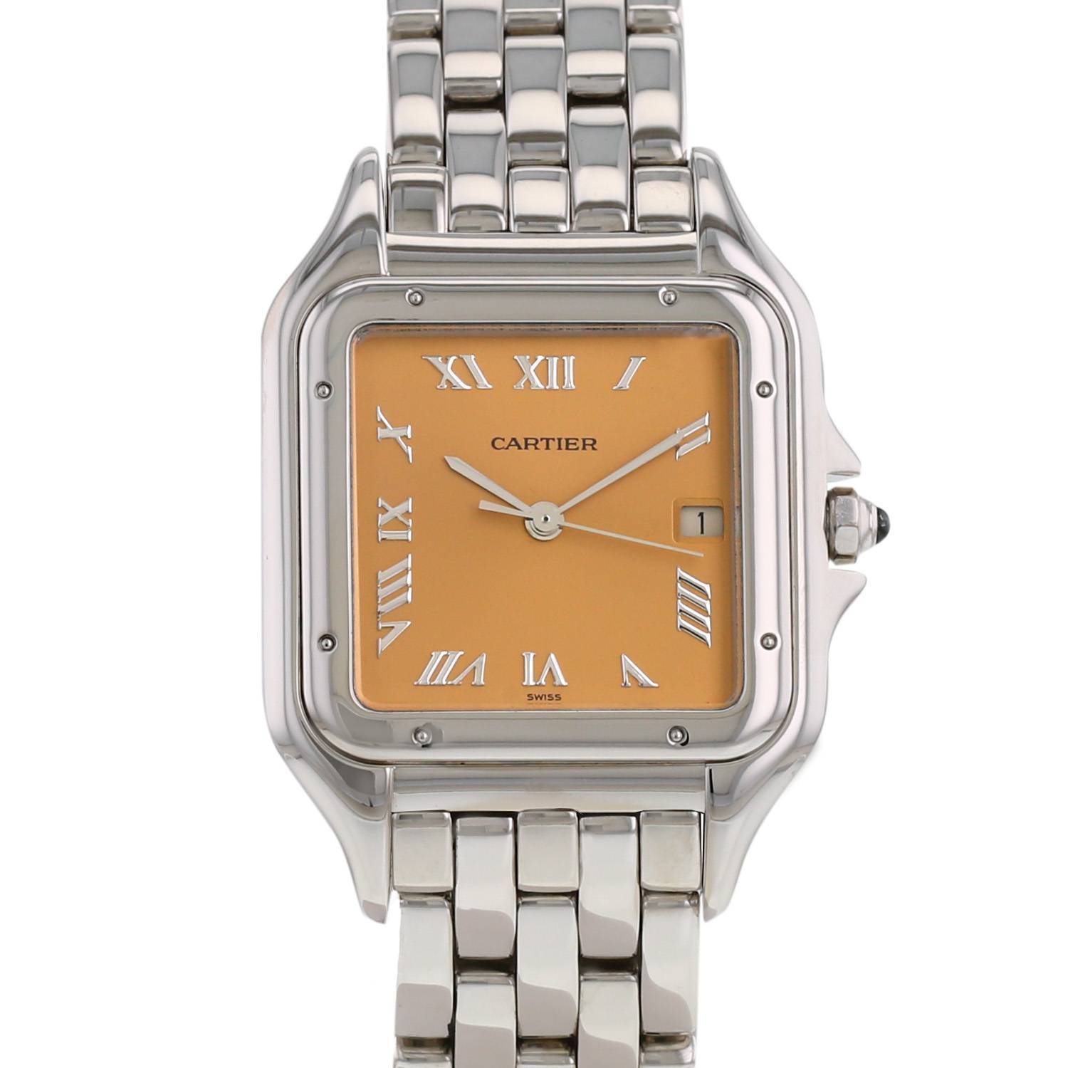 Montre Cartier Panthère en or blanc Ref: 1650 Vers 1990