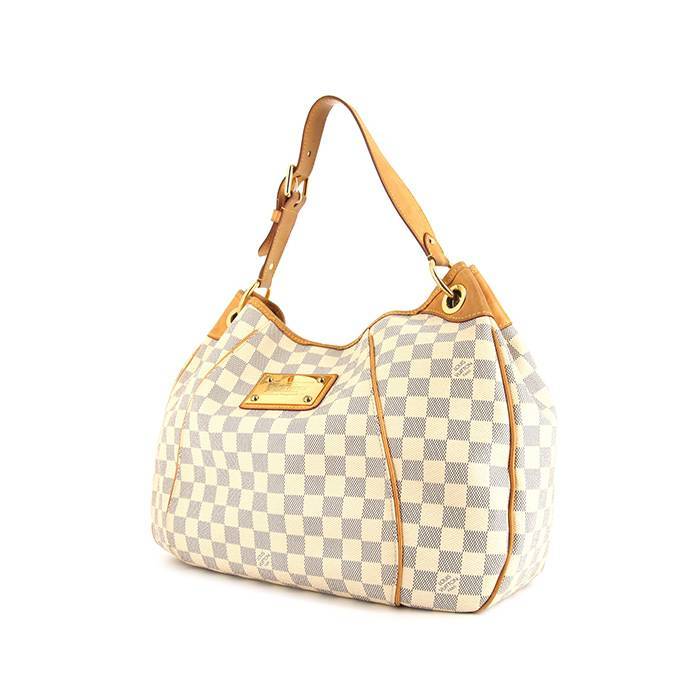Sac à main Louis Vuitton Galliera grand modèle en toile damier azur