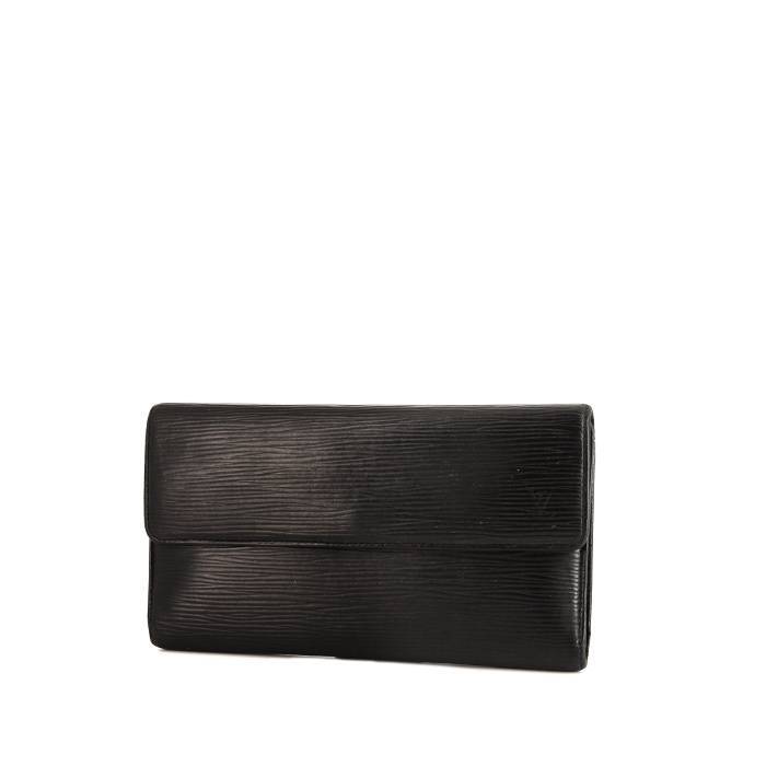 Portefeuille Louis Vuitton Sarah en cuir épi noir